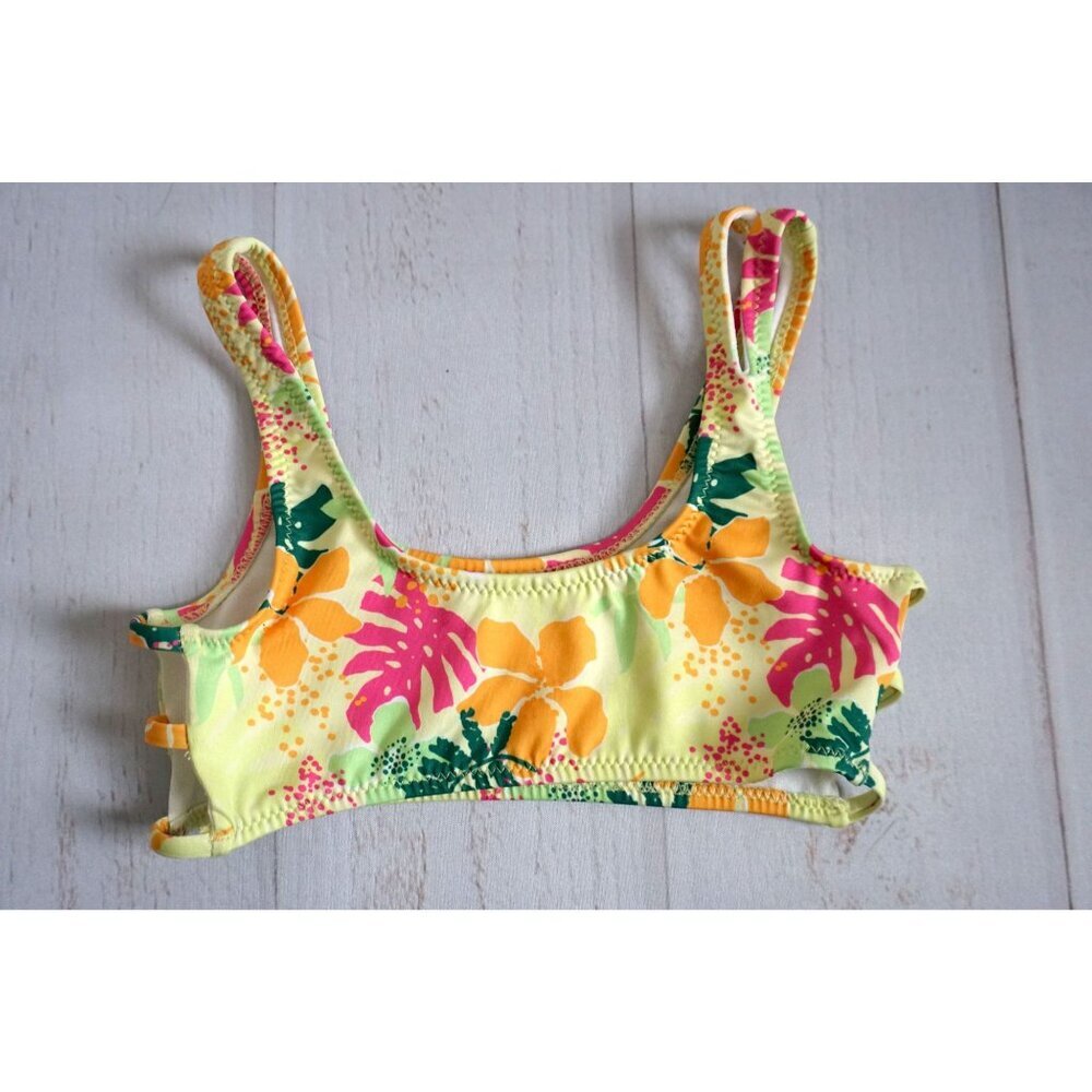 Zara Girls Tropical Print Bikini Top - Size 6-7 - Picture 4 of 7